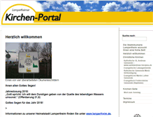 Tablet Screenshot of kirchen-lampertheim.de